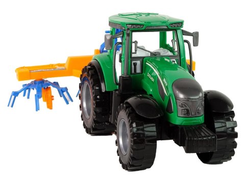 Zielony Ciągnik, Zgrabiarka Napęd Frykcyjny LEAN Toys Zielony Ciągnik, Zgrabiarka Napęd Frykcyjny LEAN Toys