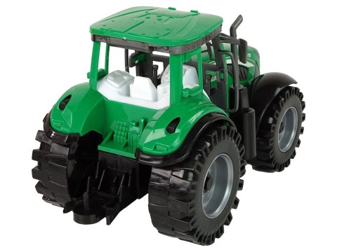 Zielony Traktor z Czerwoną Przyczepką Napęd Frykcyjny LEAN Toys Zielony Traktor z Czerwoną Przyczepką Napęd Frykcyjny LEAN Toys