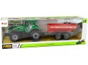 Zielony Traktor z Czerwoną Przyczepką Napęd Frykcyjny LEAN Toys