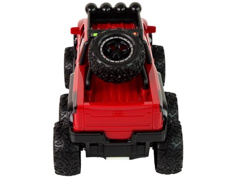 Autko Terenowe Napęd Frykcyjny Duże Koła 1:16 Czerwone LEAN Toys Autko Terenowe Napęd Frykcyjny Duże Koła 1:16 Czerwone LEAN Toys
