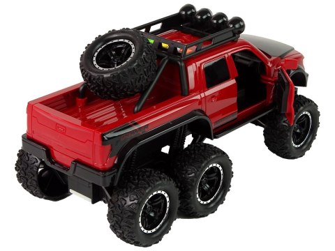 Autko Terenowe Napęd Frykcyjny Duże Koła 1:16 Czerwone LEAN Toys Autko Terenowe Napęd Frykcyjny Duże Koła 1:16 Czerwone LEAN Toys