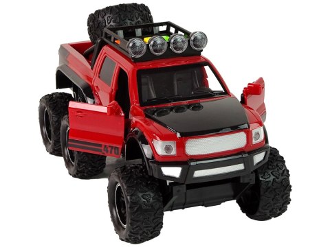 Autko Terenowe Napęd Frykcyjny Duże Koła 1:16 Czerwone LEAN Toys Autko Terenowe Napęd Frykcyjny Duże Koła 1:16 Czerwone LEAN Toys