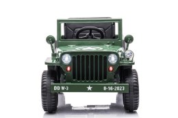Auto Na Akumulator JH-103 Wojskowa Zieleń 4x4 LEAN CARS