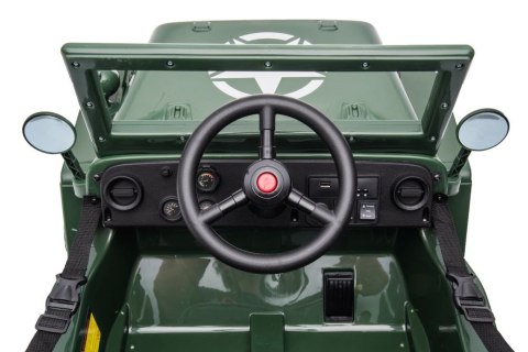 Auto Na Akumulator JH-103 Wojskowa Zieleń 4x4 LEAN CARS Auto Na Akumulator JH-103 Wojskowa Zieleń 4x4 LEAN CARS