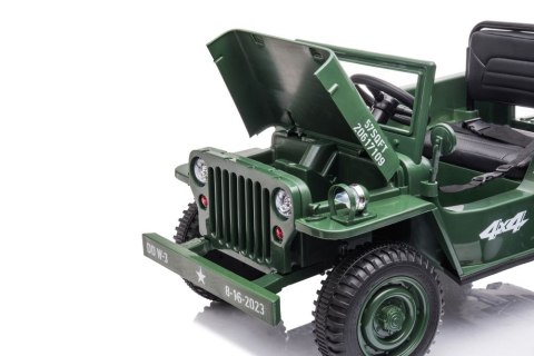 Auto Na Akumulator JH-103 Wojskowa Zieleń 4x4 LEAN CARS Auto Na Akumulator JH-103 Wojskowa Zieleń 4x4 LEAN CARS