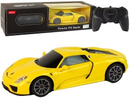 Auto R/C Porsche 918 1:24 Rastar Żółte Rastar