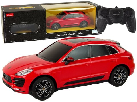 Auto R/C Porsche Macan Turbo 1:24 Rastar Czerwony Rastar Auto R/C Porsche Macan Turbo 1:24 Rastar Czerwony Rastar
