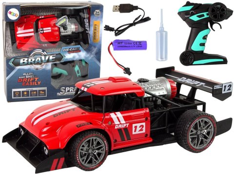 Auto Zdalnie Sterowane Sportowe R/C 1:16 Czerwone Para Wodna LEAN Toys Auto Zdalnie Sterowane Sportowe R/C 1:16 Czerwone Para Wodna LEAN Toys