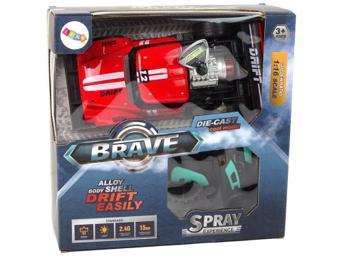 Auto Zdalnie Sterowane Sportowe R/C 1:16 Czerwone Para Wodna LEAN Toys Auto Zdalnie Sterowane Sportowe R/C 1:16 Czerwone Para Wodna LEAN Toys