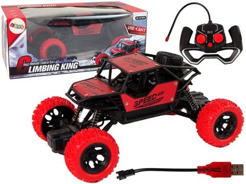 Auto Zdalnie Sterowane Terenowe R/C 1:18 Czerwone LEAN Toys Auto Zdalnie Sterowane Terenowe R/C 1:18 Czerwone LEAN Toys