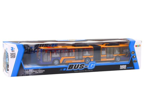 Autobus Miejski Przegubowy Zdalnie Sterowany RC Pomarańczowy LEAN Toys Autobus Miejski Przegubowy Zdalnie Sterowany RC Pomarańczowy LEAN Toys