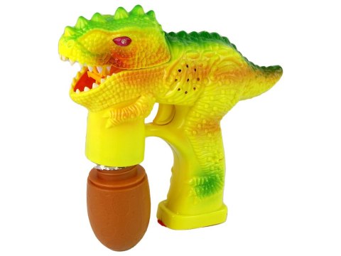 Bańki Mydlane Dinozaur Płyn Do Baniek Jajko Żółte LEAN Toys Bańki Mydlane Dinozaur Płyn Do Baniek Jajko Żółte LEAN Toys