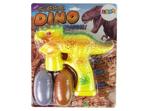 Bańki Mydlane Dinozaur Płyn Do Baniek Jajko Żółte LEAN Toys Bańki Mydlane Dinozaur Płyn Do Baniek Jajko Żółte LEAN Toys