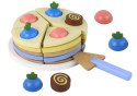 Drewniane Ciasto Tort Kawałki 8 ele. LEAN Toys