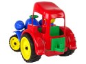 Duży Traktor Ciągnik Pojazd Farma Figurka Gumowe Koła HEMAR