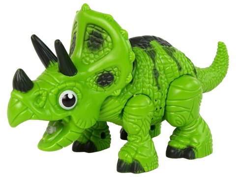 Interaktywny Dinozaur Triceratops Para Wodna Dźwięk Zielony LEAN Toys Interaktywny Dinozaur Triceratops Para Wodna Dźwięk Zielony LEAN Toys