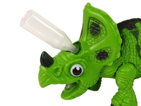 Interaktywny Dinozaur Triceratops Para Wodna Dźwięk Zielony LEAN Toys Interaktywny Dinozaur Triceratops Para Wodna Dźwięk Zielony LEAN Toys