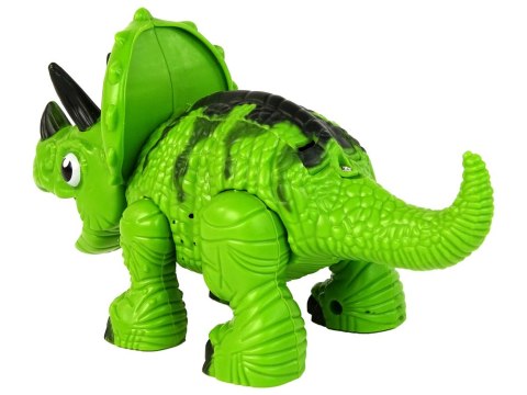 Interaktywny Dinozaur Triceratops Para Wodna Dźwięk Zielony LEAN Toys Interaktywny Dinozaur Triceratops Para Wodna Dźwięk Zielony LEAN Toys
