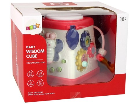 Kostka Edukacyjna Dla Niemowląt Wesołe Melodie Światła Motyl LEAN Toys Kostka Edukacyjna Dla Niemowląt Wesołe Melodie Światła Motyl LEAN Toys
