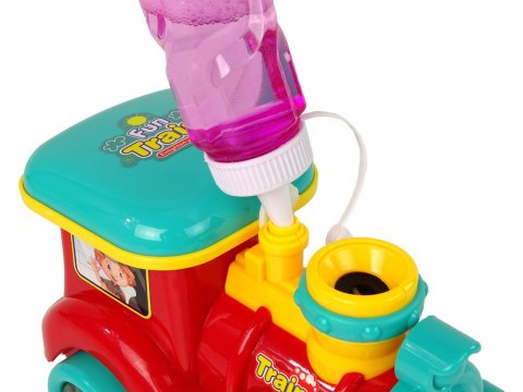 Lokomotywa na Bańki Mydlane Jeździ Światło Dźwięki Czerwona LEAN Toys Lokomotywa na Bańki Mydlane Jeździ Światło Dźwięki Czerwona LEAN Toys