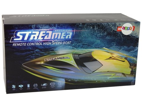 Motorówka R/C 2,4G Czerwona 35 KM/H LEAN Toys Motorówka R/C 2,4G Czerwona 35 KM/H LEAN Toys