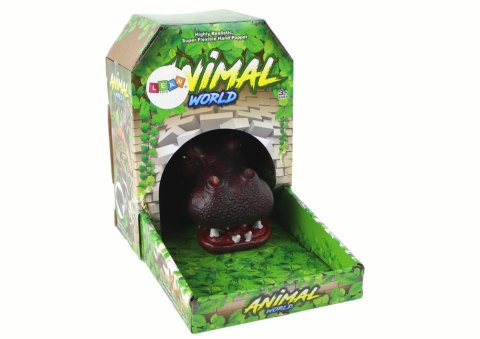 Pacynka na Rękę Hipopotam Zwierzątko LEAN Toys Pacynka na Rękę Hipopotam Zwierzątko LEAN Toys