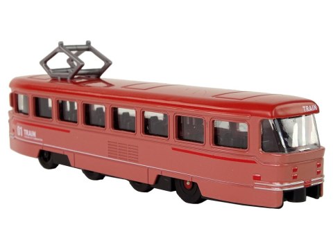 Pociąg Napęd Frykcyjny Dźwięki Metalowy Czerwony LEAN Toys Pociąg Napęd Frykcyjny Dźwięki Metalowy Czerwony LEAN Toys