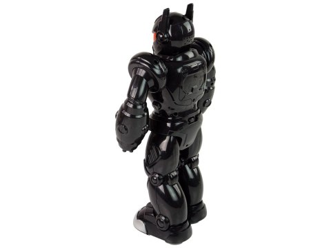 Robot Interaktywny Chodzi Dźwięk Świeci Czarny LEAN Toys Robot Interaktywny Chodzi Dźwięk Świeci Czarny LEAN Toys