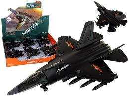 Samolot Myśliwski Napęd Frykcyjny 1:72 Czarny LEAN Toys