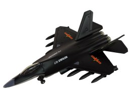 Samolot Myśliwski Napęd Frykcyjny 1:72 Czarny LEAN Toys