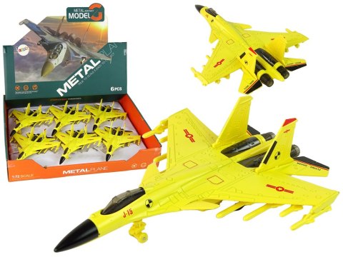Samolot Myśliwski Napęd Frykcyjny 1:72 Żółty LEAN Toys Samolot Myśliwski Napęd Frykcyjny 1:72 Żółty LEAN Toys