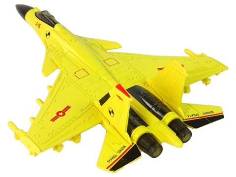 Samolot Myśliwski Napęd Frykcyjny 1:72 Żółty LEAN Toys Samolot Myśliwski Napęd Frykcyjny 1:72 Żółty LEAN Toys