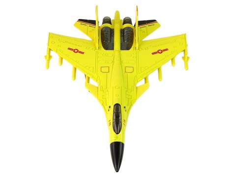Samolot Myśliwski Napęd Frykcyjny 1:72 Żółty LEAN Toys Samolot Myśliwski Napęd Frykcyjny 1:72 Żółty LEAN Toys