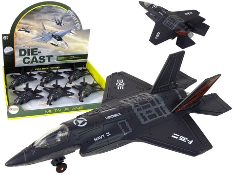 Samolot Napęd Frykcyjny Światła Dźwięki 1:72 Czarny LEAN Toys Samolot Napęd Frykcyjny Światła Dźwięki 1:72 Czarny LEAN Toys