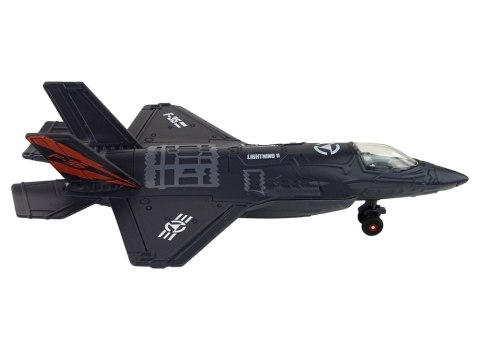 Samolot Napęd Frykcyjny Światła Dźwięki 1:72 Czarny LEAN Toys Samolot Napęd Frykcyjny Światła Dźwięki 1:72 Czarny LEAN Toys