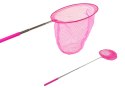 Siatka Na Motyle Owady Składana Teleskopowa 85 cm Różowa LEAN TOYS