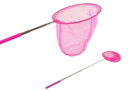 Siatka Na Motyle Owady Składana Teleskopowa 85 cm Różowa LEAN TOYS