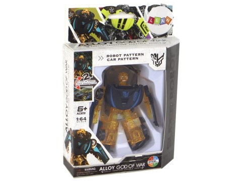 Super Robot Samochód 2w1 Transformacja Skala 1:64 LEAN Toys Super Robot Samochód 2w1 Transformacja Skala 1:64 LEAN Toys