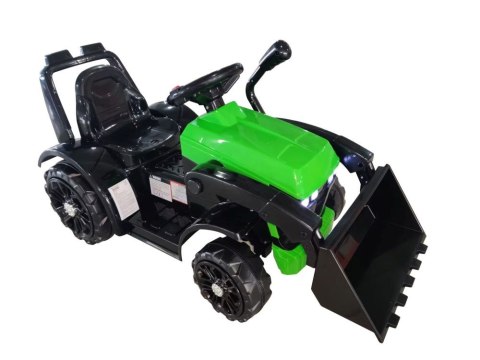 Traktor na Akumulator ZP1001B Z Łyżką Klakson Zielony LEAN CARS Traktor na Akumulator ZP1001B Z Łyżką Klakson Zielony LEAN CARS