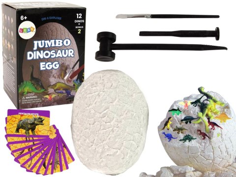 Zestaw Archeologiczny Wykopaliska Ogromne Jajo 12 Figurek Dinozaur LEAN Toys Zestaw Archeologiczny Wykopaliska Ogromne Jajo 12 Figurek Dinozaur LEAN Toys