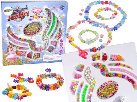 Zestaw Do Robienia Biżuterii Koraliki Wisiorki LEAN Toys Zestaw Do Robienia Biżuterii Koraliki Wisiorki LEAN Toys