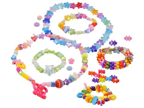 Zestaw Do Robienia Biżuterii Koraliki Wisiorki LEAN Toys Zestaw Do Robienia Biżuterii Koraliki Wisiorki LEAN Toys
