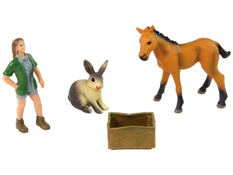 Zestaw Figurek Koń Jasny Zwierzęta. LEAN Toys Zestaw Figurek Koń Jasny Zwierzęta. LEAN Toys