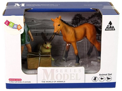Zestaw Figurek Koń Jasny Zwierzęta. LEAN Toys Zestaw Figurek Koń Jasny Zwierzęta. LEAN Toys
