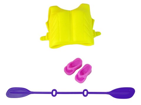 Zestaw Lalka Akcesoria Kajak Różowy LEAN Toys Zestaw Lalka Akcesoria Kajak Różowy LEAN Toys
