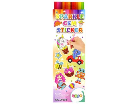 Zestaw Naklejek Haft Diamentowy Lamy Zwierzęta Mozaika LEAN Toys Zestaw Naklejek Haft Diamentowy Lamy Zwierzęta Mozaika LEAN Toys