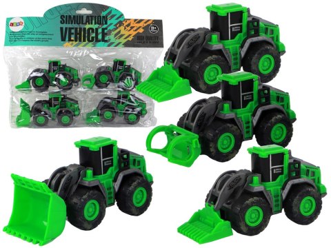 Zestaw Pojazdów Farmerskich Zielone Traktory 4 Ele LEAN Toys Zestaw Pojazdów Farmerskich Zielone Traktory 4 Ele LEAN Toys