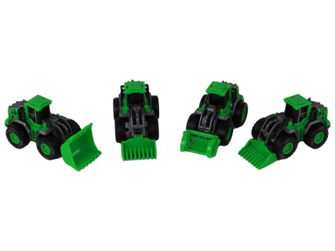 Zestaw Pojazdów Farmerskich Zielone Traktory 4 Ele LEAN Toys Zestaw Pojazdów Farmerskich Zielone Traktory 4 Ele LEAN Toys