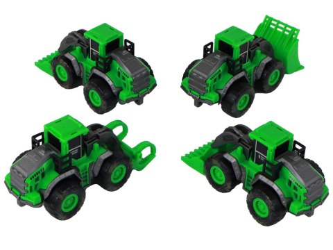 Zestaw Pojazdów Farmerskich Zielone Traktory 4 Ele LEAN Toys Zestaw Pojazdów Farmerskich Zielone Traktory 4 Ele LEAN Toys