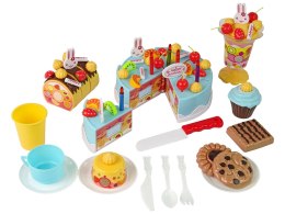 Zestaw Słodkości Tort Ciastka Na Rzepy Dekoracje DIY LEAN Toys